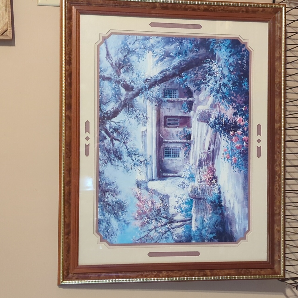 Vintage 1990 Lee K. Parkinson professional Framed Print Hecienda